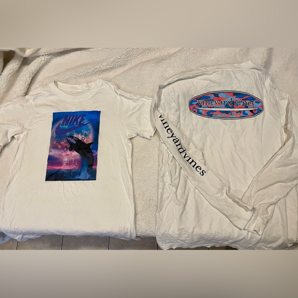 3 shirt bundle: Youth Large, Vineyard Vines and Nike